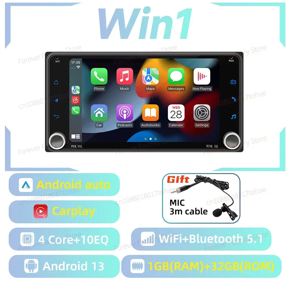 Universal Android 13 Car Multimedia Player for Toyota