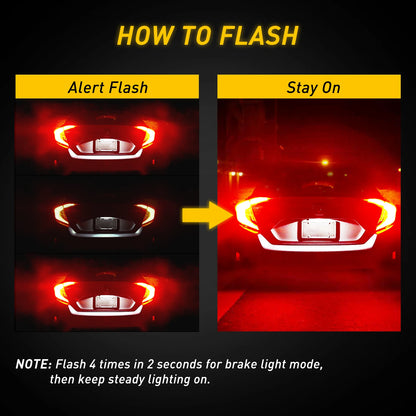 AUXITO T20 7443 LED Brake & DRL Bulbs