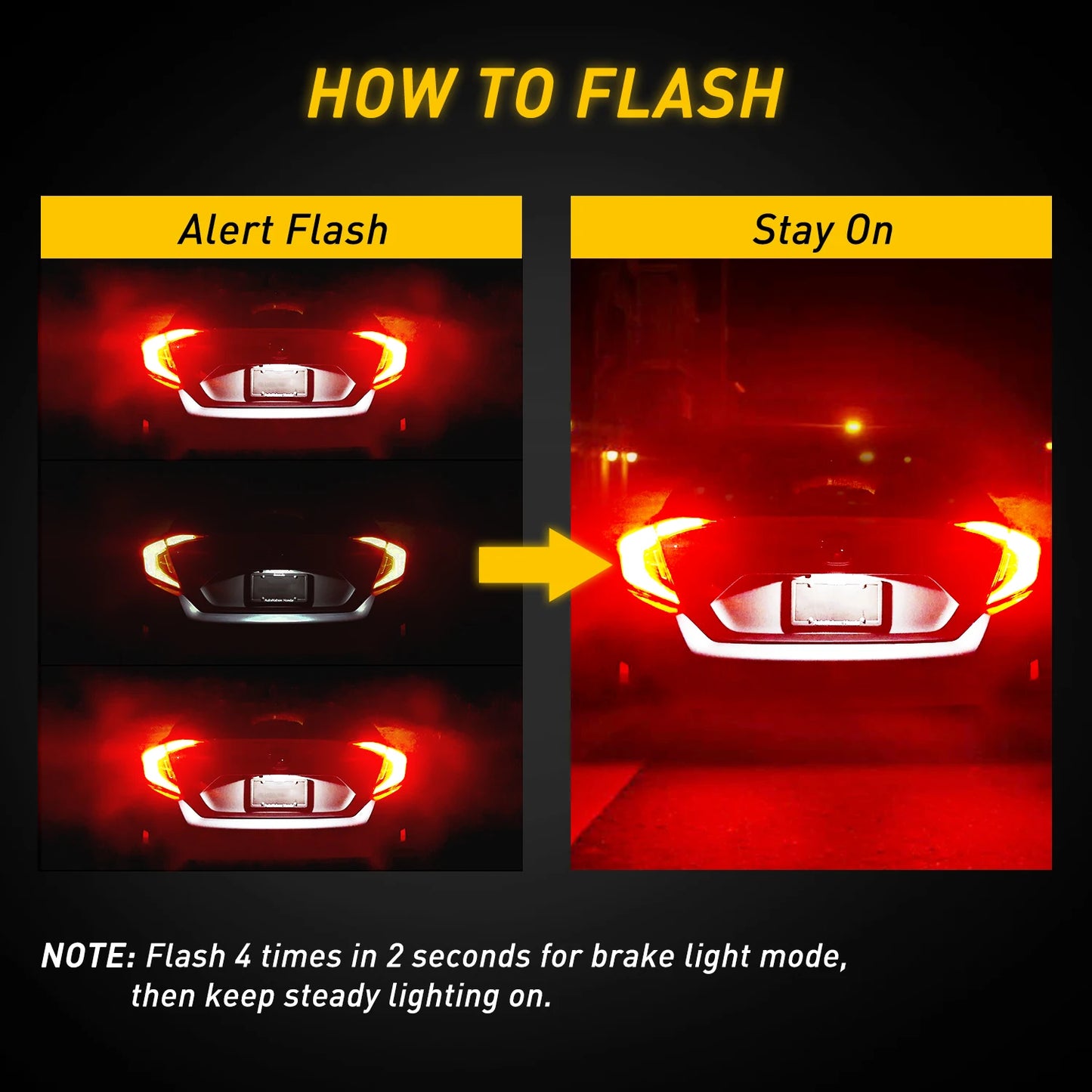 AUXITO T20 7443 LED Brake & DRL Bulbs