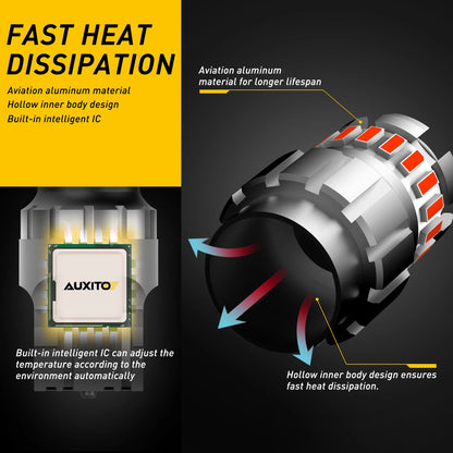 AUXITO T20 7443 LED Brake & DRL Bulbs