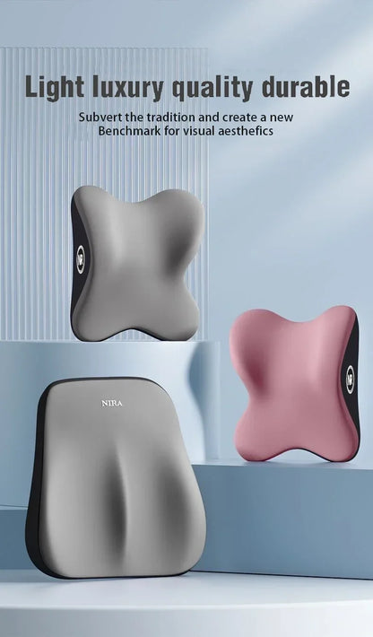 Memory Foam Neck and Lumbar Pillow
