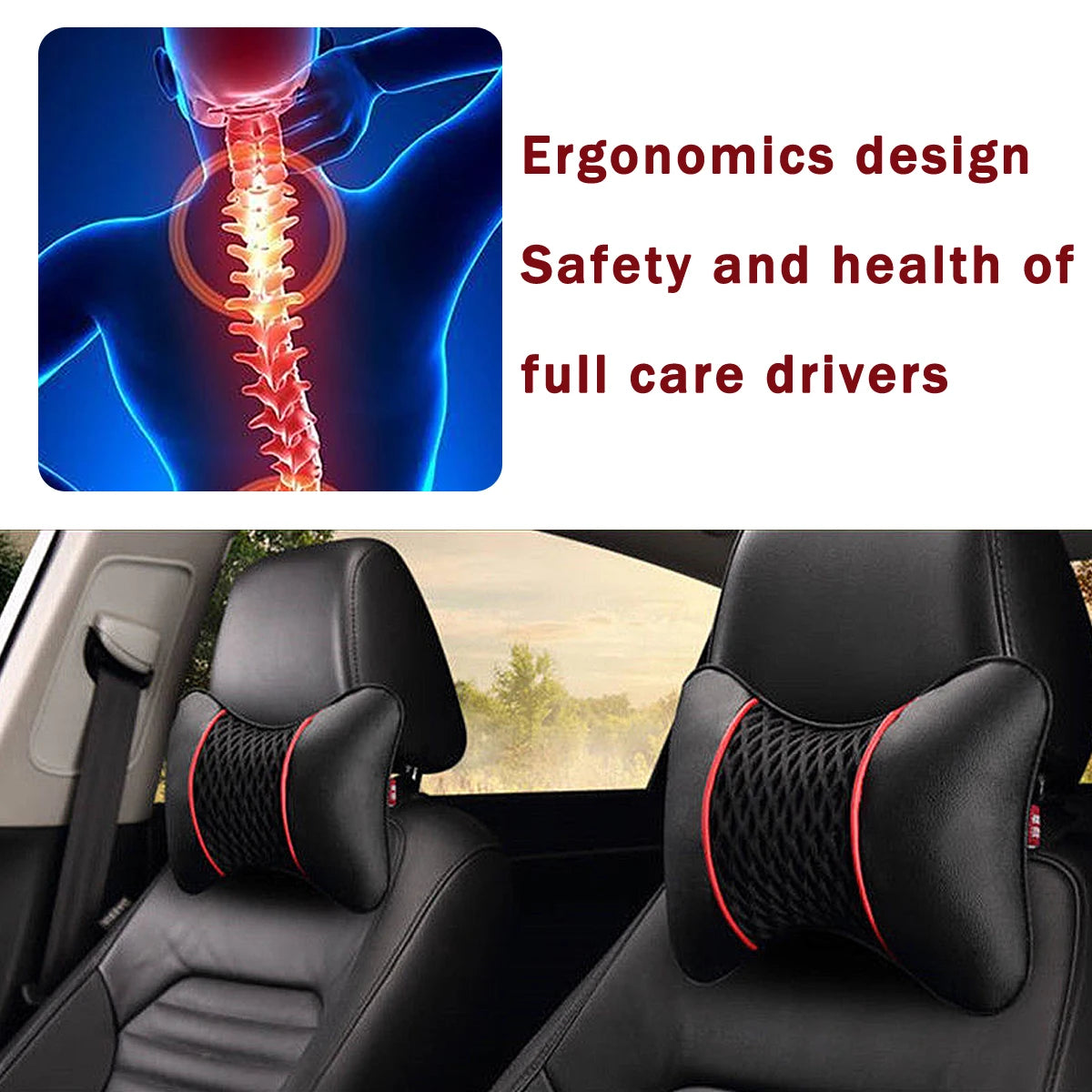 Car Headrest Pillows (1 Pair)