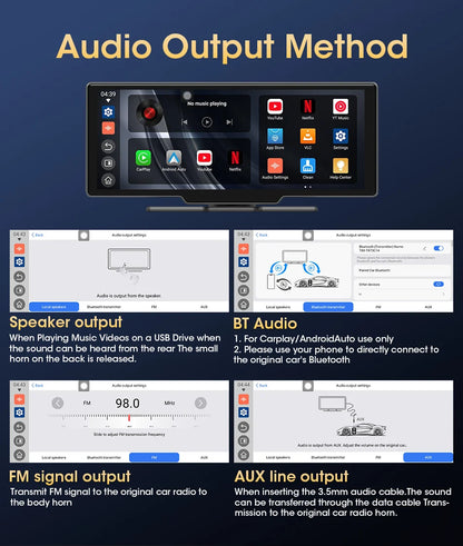 Universal 10.1" Android Auto and Carplay Device
