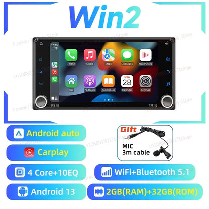 Universal Android 13 Car Multimedia Player for Toyota