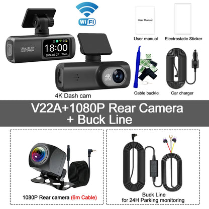 Soam 4K+1080P Dual-Channel Dash Cam