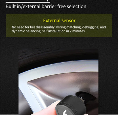 INDOMLO Solar TPMS with 4 External Sensors