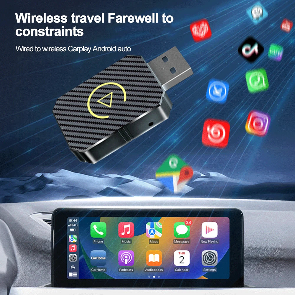 Wireless CarPlay & Android Auto Adapter Mini Box