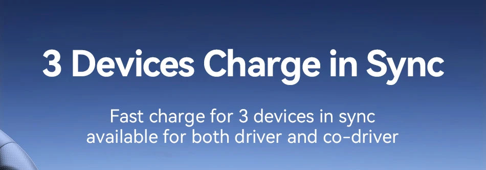 Rocoren 70W Car Charger with Coiled USB-C Cable