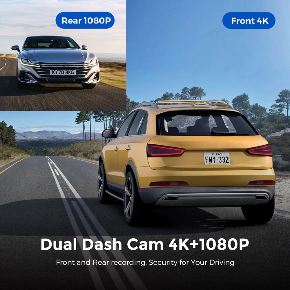 Soam 4K+1080P Dual-Channel Dash Cam
