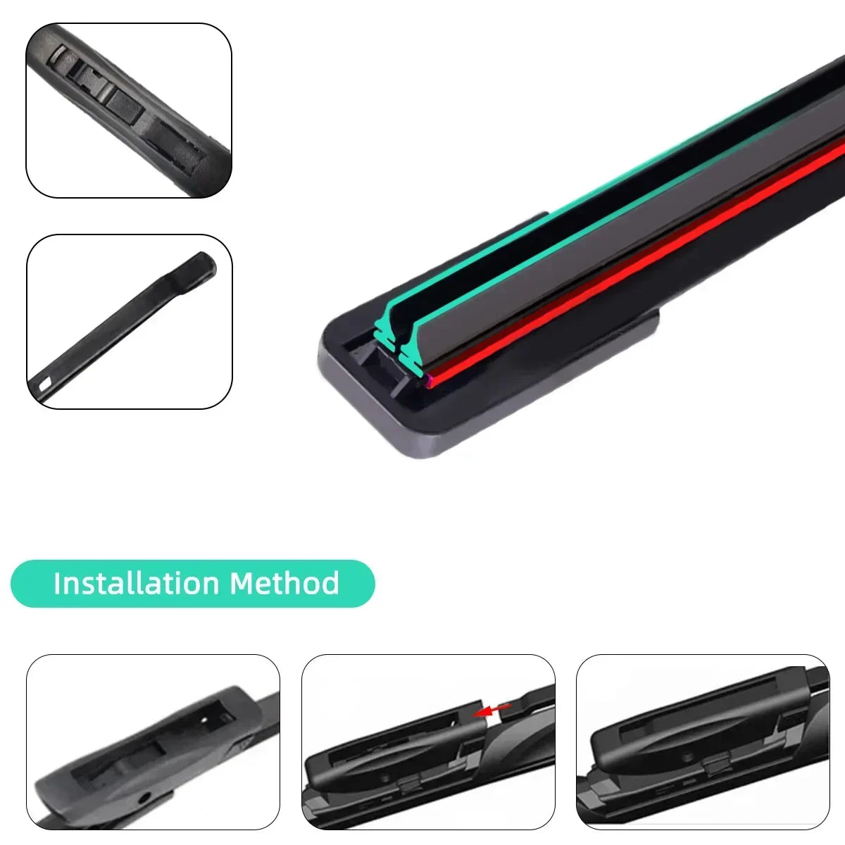 Double Rubber blades Car Front Wipers