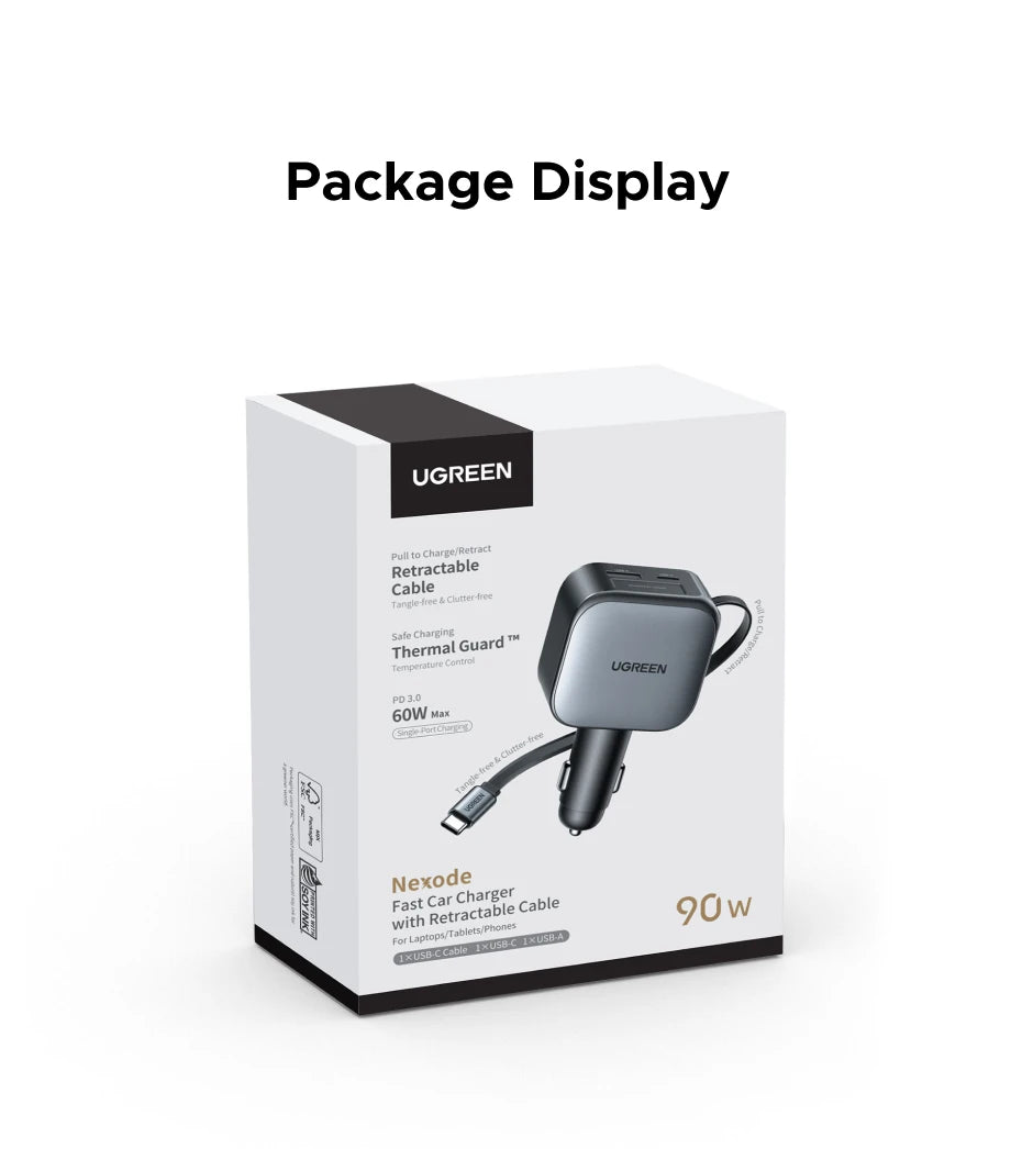 UGREEN 145W Multi-Port Car Charger