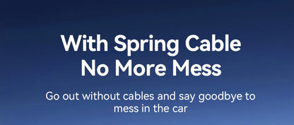 Rocoren 70W Car Charger with Coiled USB-C Cable