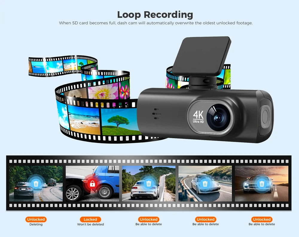 Soam 4K+1080P Dual-Channel Dash Cam