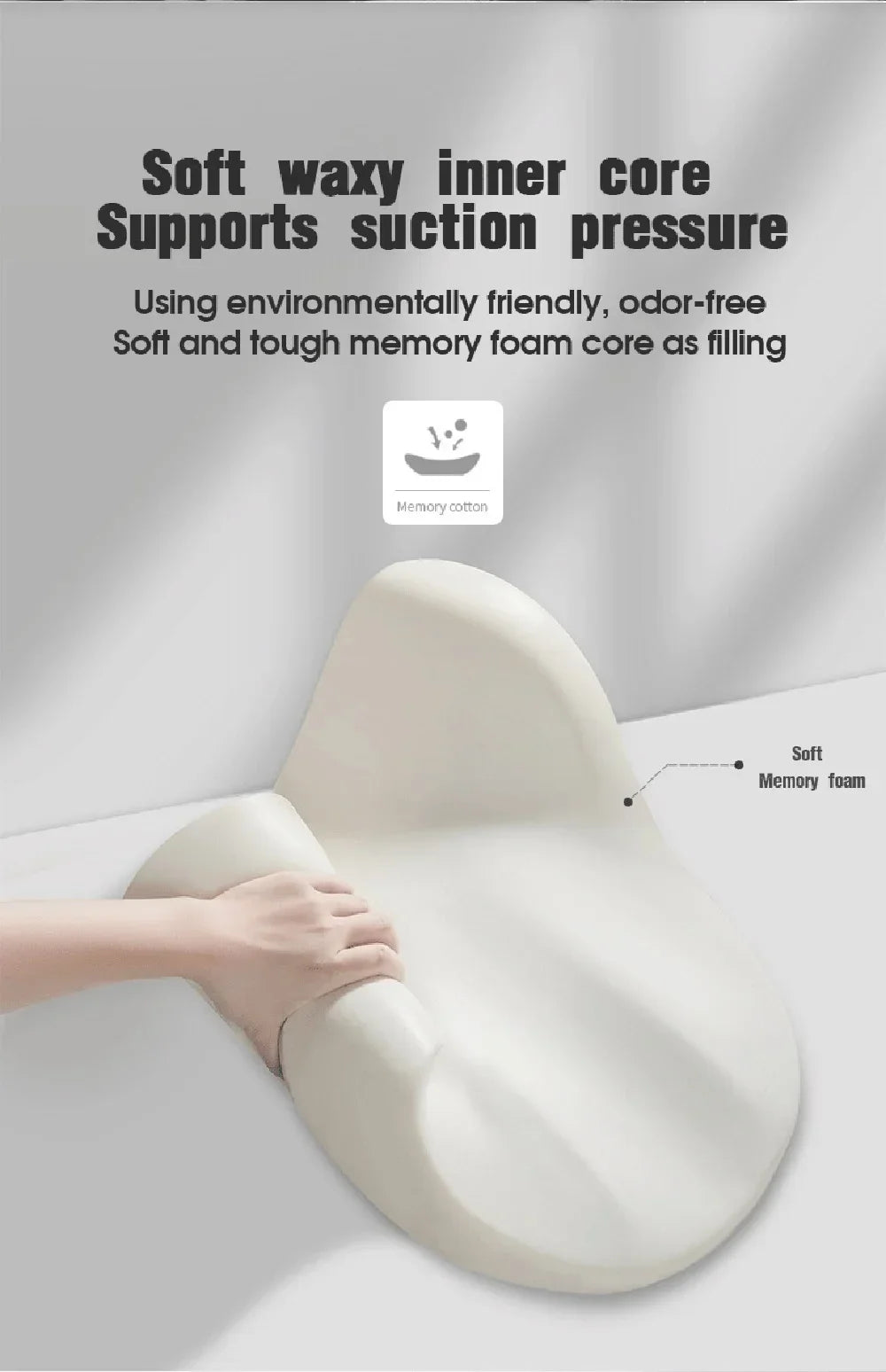 Memory Foam Neck and Lumbar Pillow