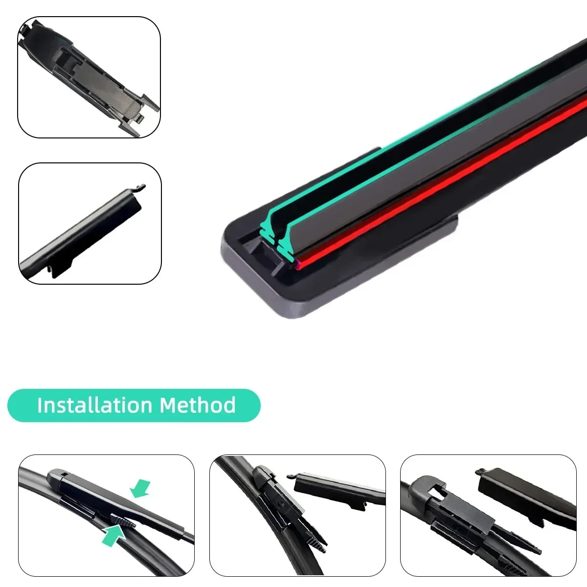 Double Rubber blades Car Front Wipers