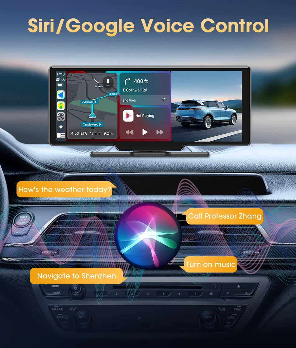 Universal 10.1" Android Auto and Carplay Device