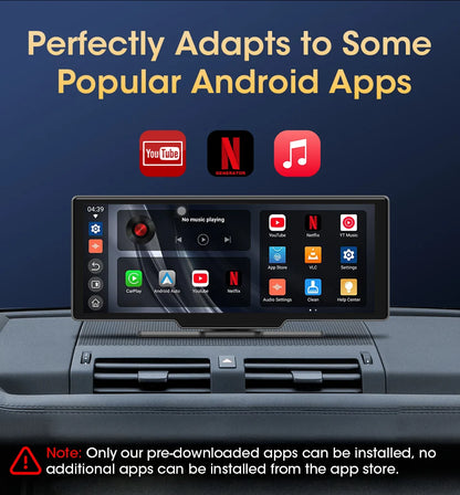 Universal 10.1" Android Auto and Carplay Device