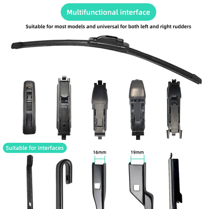 Double Rubber blades Car Front Wipers