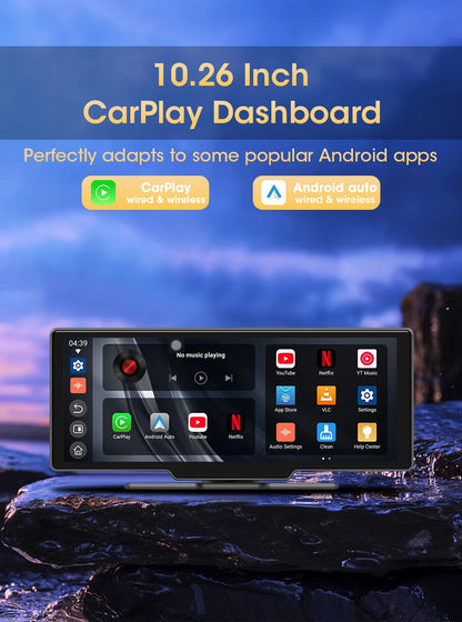 Universal 10.1" Android Auto and Carplay Device