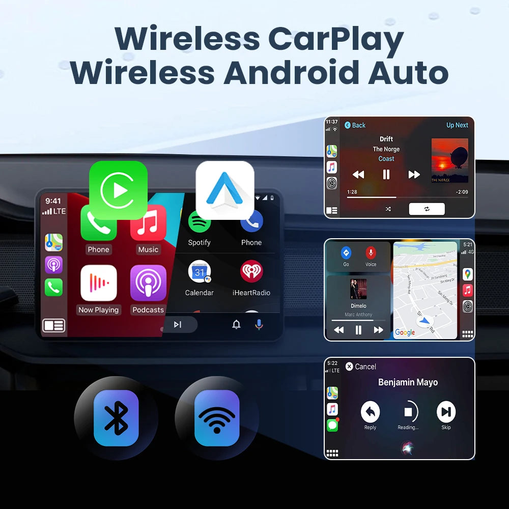 Wireless CarPlay & Android Auto Adapter Mini Box