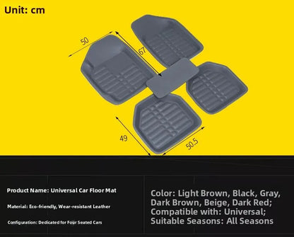 PVC Universal Car Floor Mats