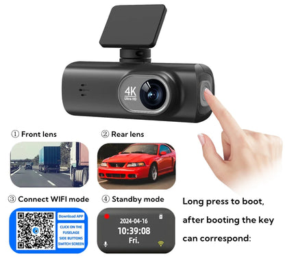 Soam 4K+1080P Dual-Channel Dash Cam