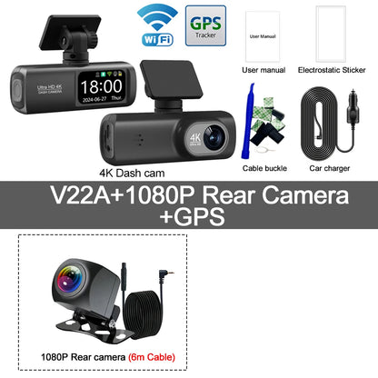 Soam 4K+1080P Dual-Channel Dash Cam