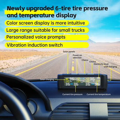 INDOMLO Solar TPMS with 4 External Sensors