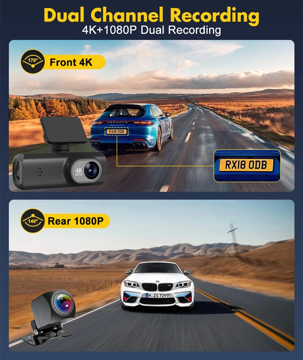 Soam 4K+1080P Dual-Channel Dash Cam