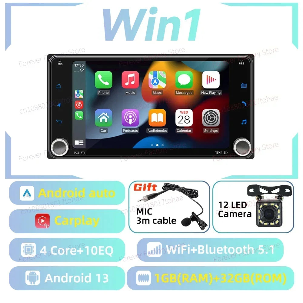 Universal Android 13 Car Multimedia Player for Toyota