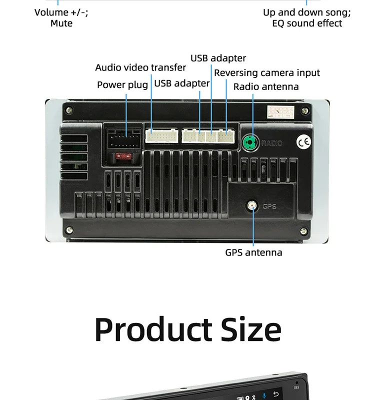 Universal Android 13 Car Multimedia Player for Toyota